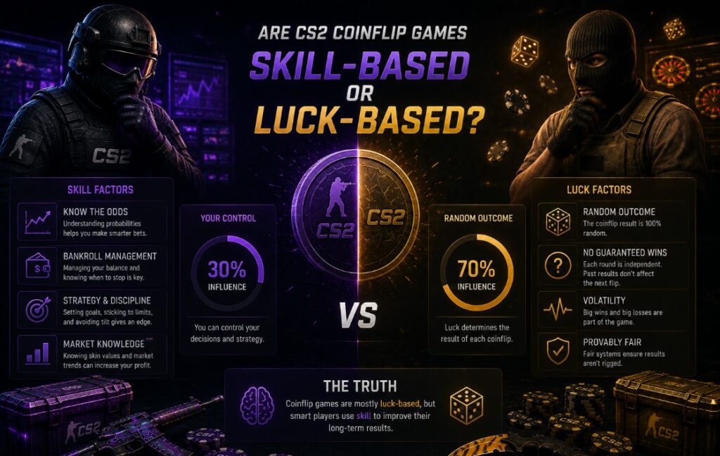 Are CS2 Coinflip Games Skill-Based or Luck-Based