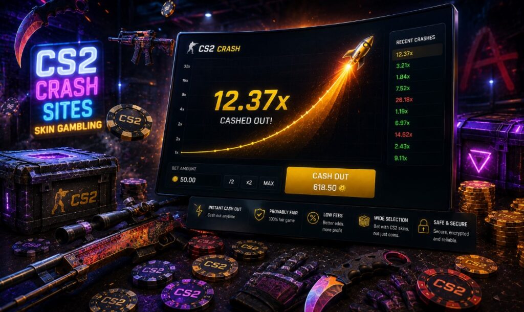 CS2 Crash Sites and Skin Gambling