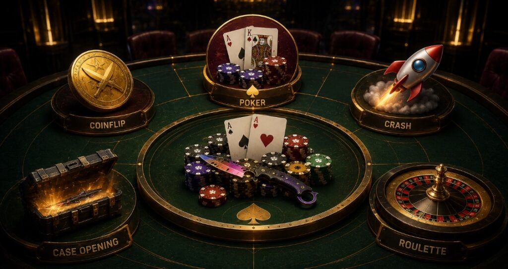 Poker vs Other CS2 Gambling Games