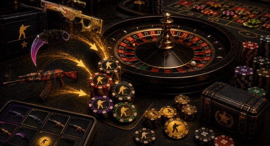 How CS2 Skins Can Be Used in Roulette